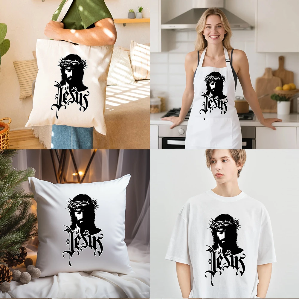 Parche termoadhesivo de Jesús para planchar en ropa y chaquetas - imagen 3