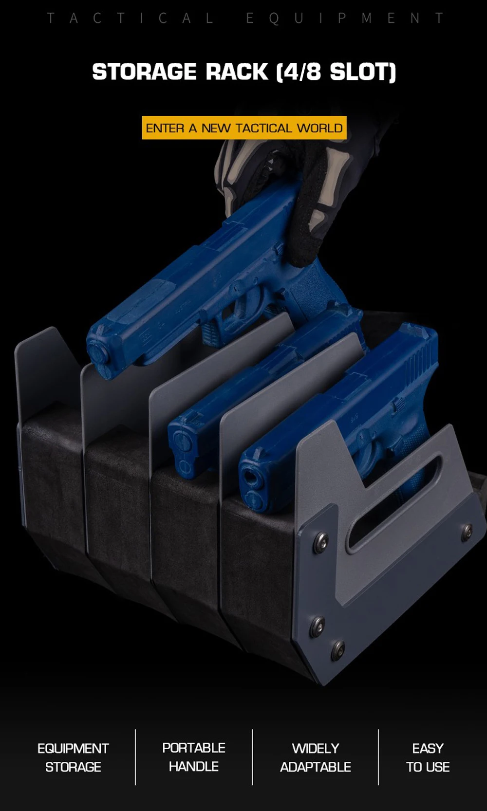 Estante con ranuras para pistola Airsoft