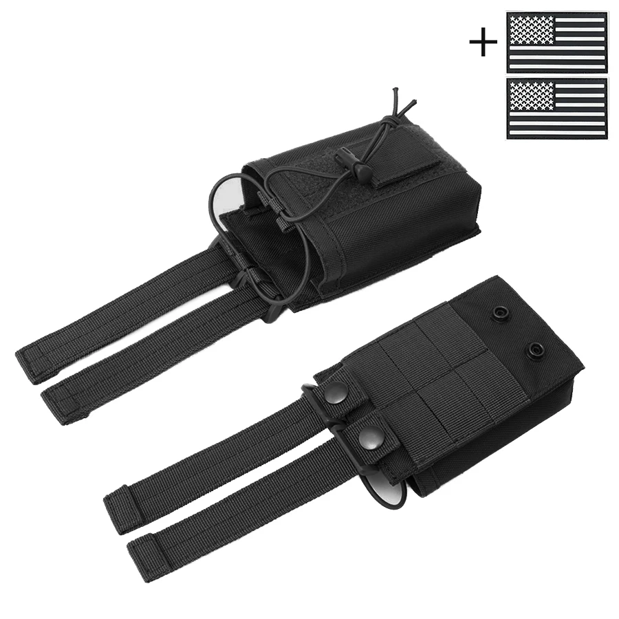 Bolsa para walkie talkie MOLLE colgante riñonera táctica exterior - imagen 3