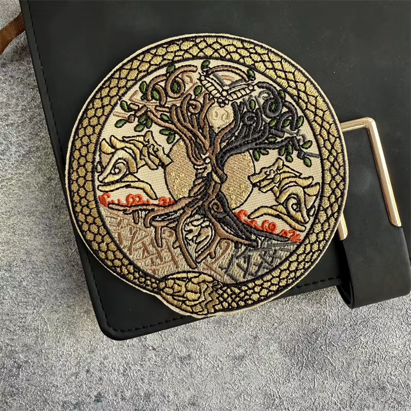 Parche moral táctico Árbol de la Vida Lobo Fenrir Jormungandr