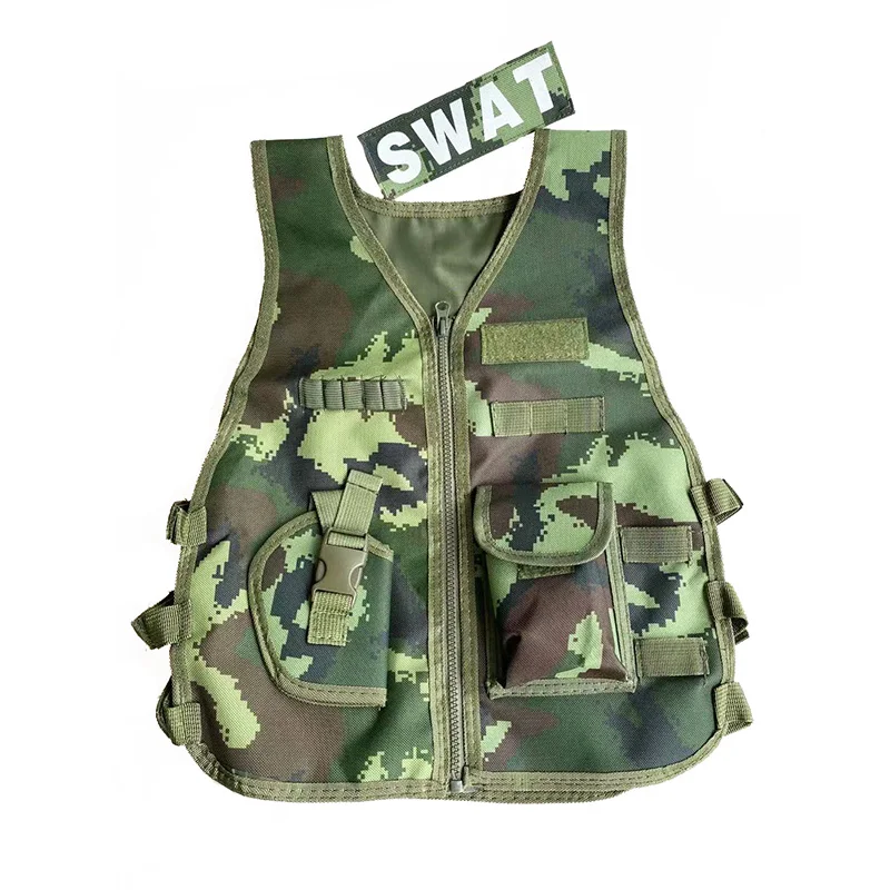 Chaleco táctico camuflaje infantil para entrenamiento y campamento - imagen 2