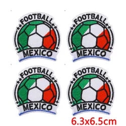 Parches termoadhesivos bordados fútbol México cactus guitarra para ropa