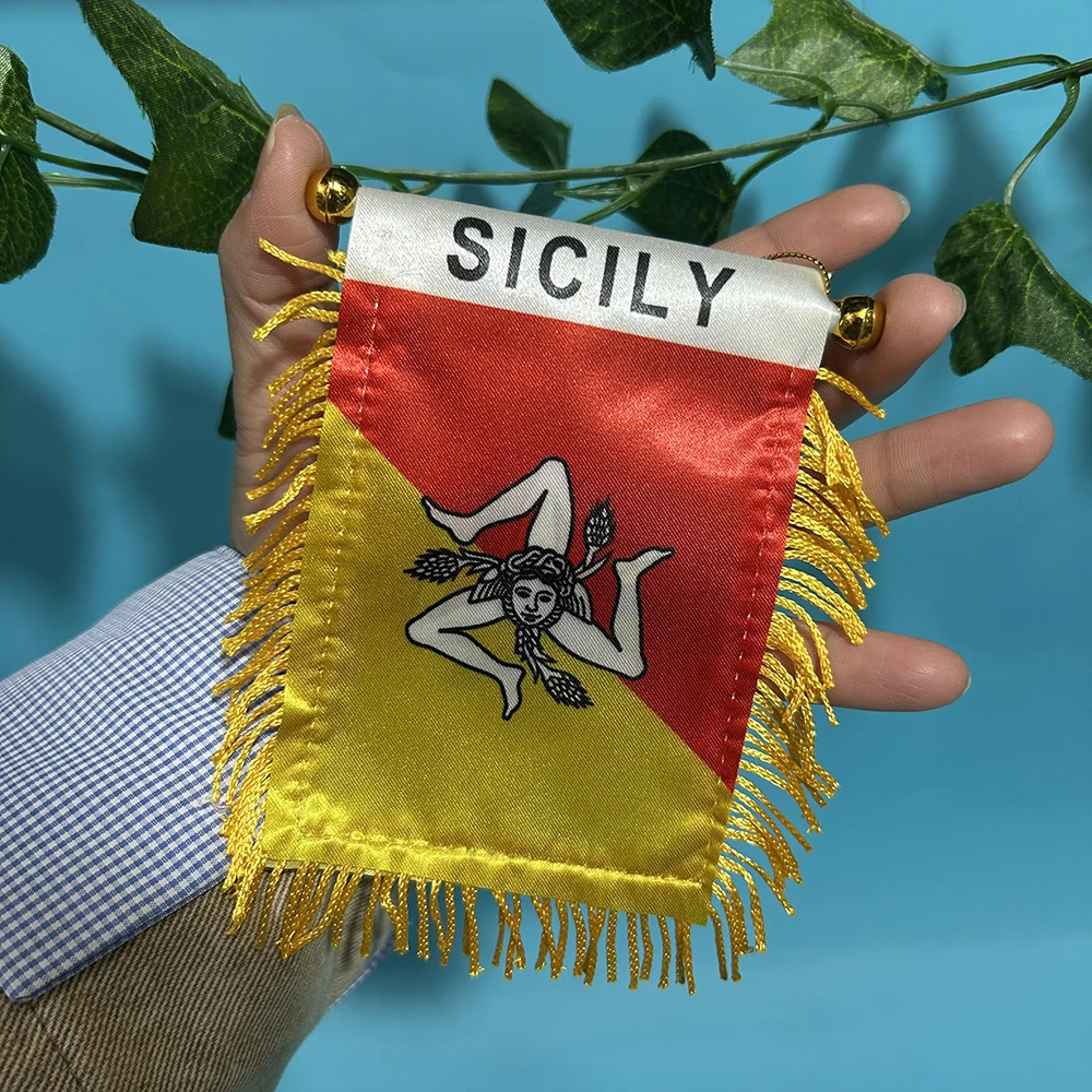Impresión doble cara del banderín Sicilia
