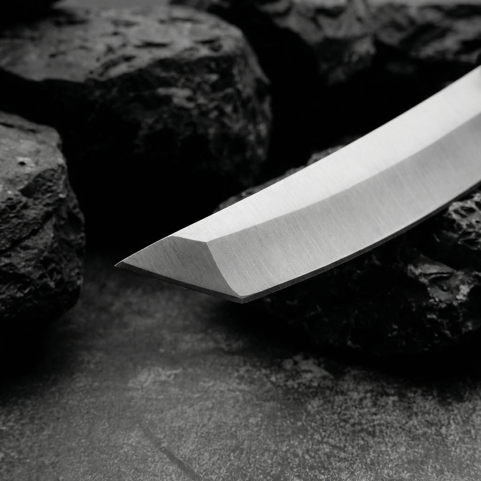 Cuchillo fijo acero para exteriores y emergencias de camping