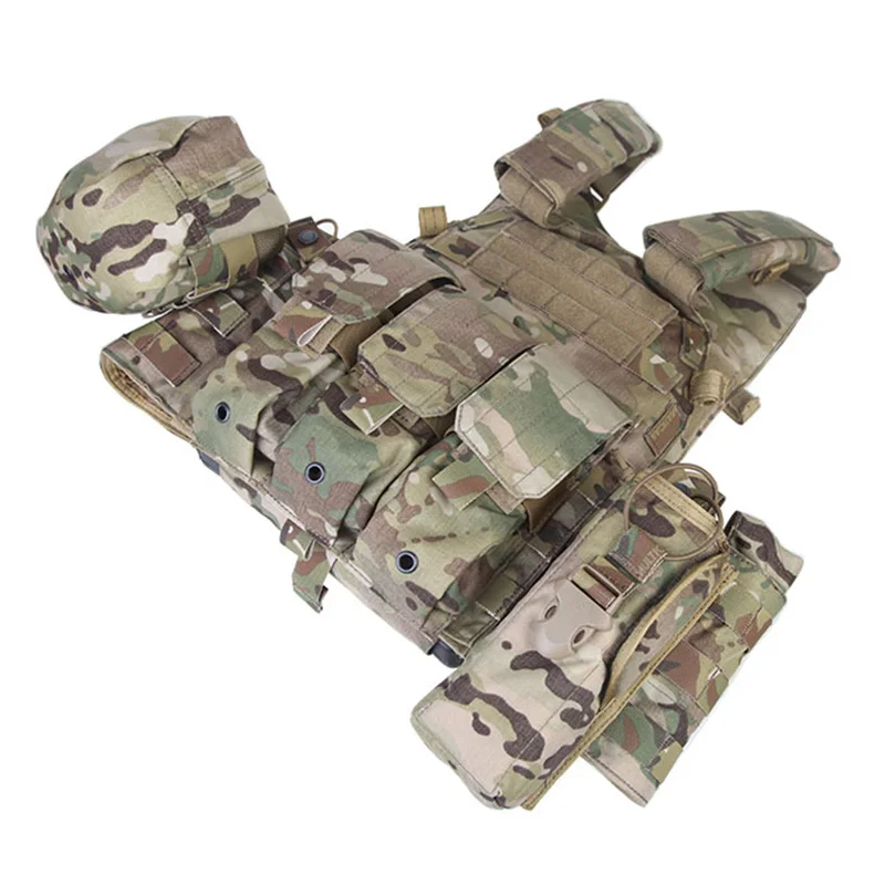 Portador de placa táctico 3 bolsas – Airsoft y senderismo - imagen 5