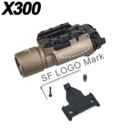 Linterna táctica Surefire X300V para pistola con rail Picatinny