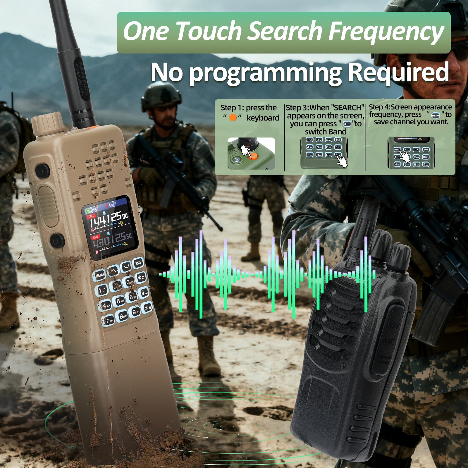 BAOFENG AR-152 PRO transceptor VHF/UHF con GPS para vehículo - imagen 5