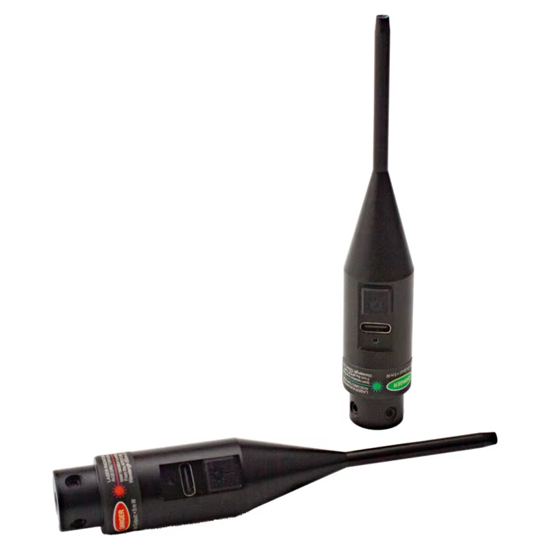 Bore sighter láser recargable alineador de cañón con adaptadores