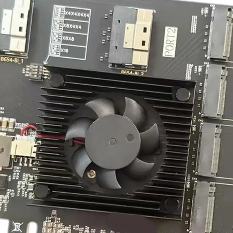 Tarjeta PCIe PLX8749 con módulo de expansión para escritorio interno - imagen 4