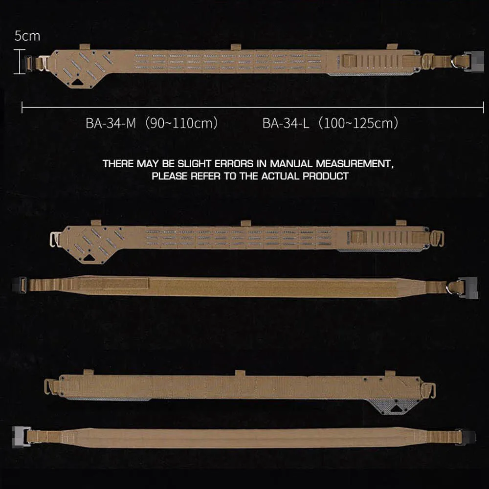 Cinturón táctico MOLLE hebilla liberación rápida bolsa cargadores - imagen 2