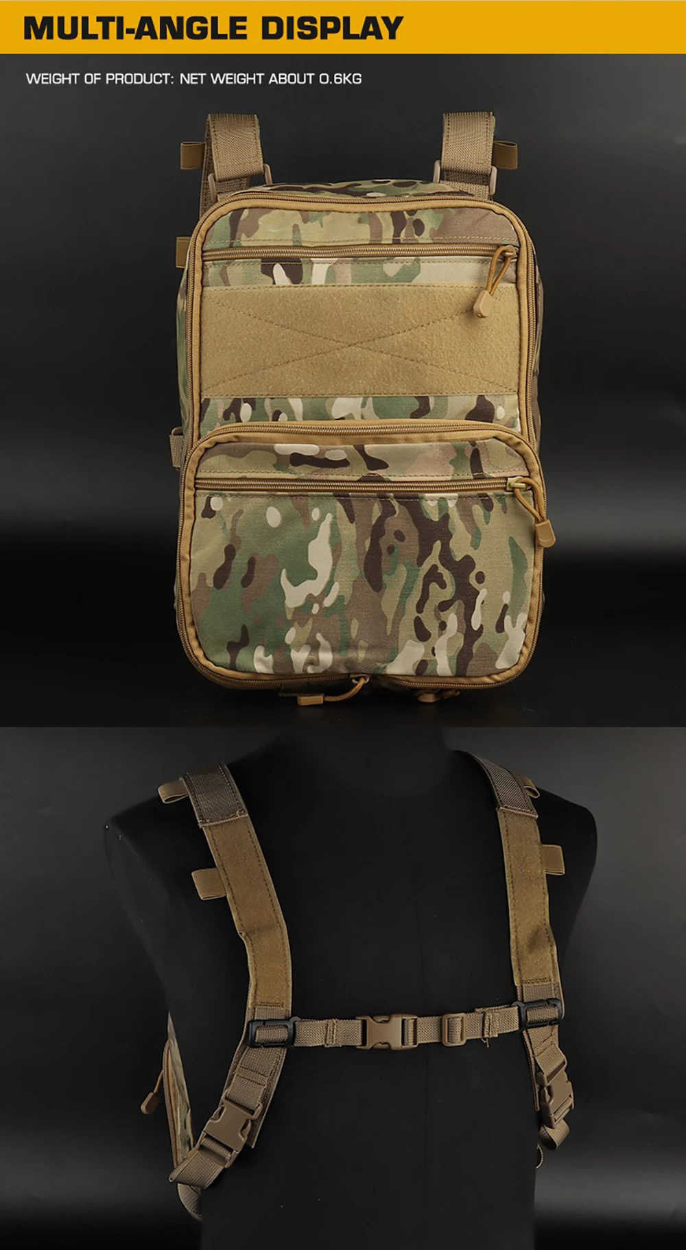 Detalle MOLLE y organización exterior