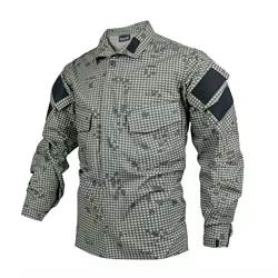 Camiseta táctica manga larga entrenamiento uniforme base de algodón