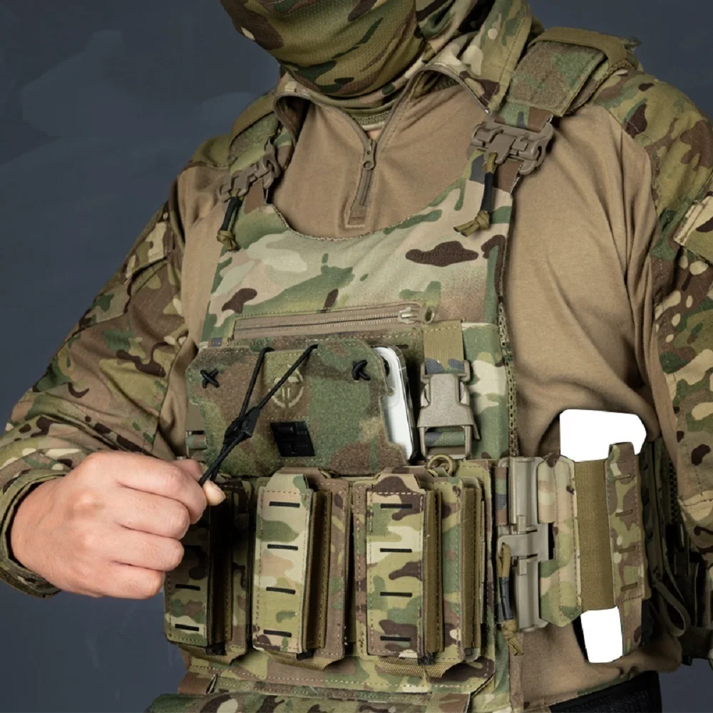 Bolsa MOLLE táctica para teléfono y mapas, soporte pecho PALS - imagen 4
