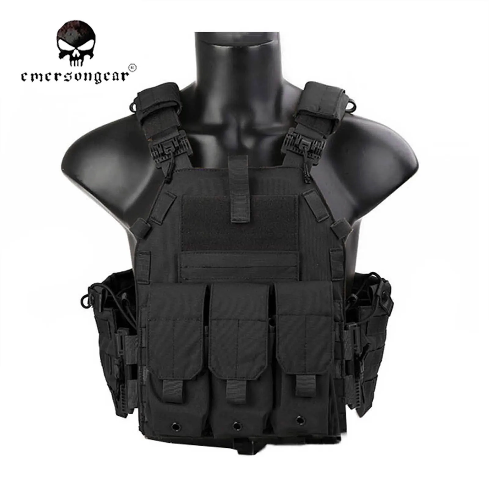 Emersongear plate carrier chaleco táctico liberación rápida para placas - imagen 2