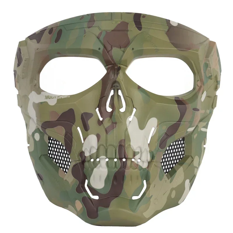 Máscara táctica calavera con lente transparente para airsoft - imagen 5