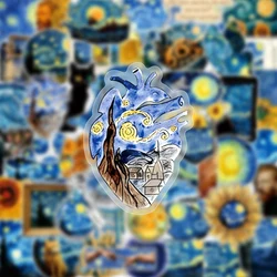 Van Gogh pegatinas impermeables vinilo decorativo noche estrellada