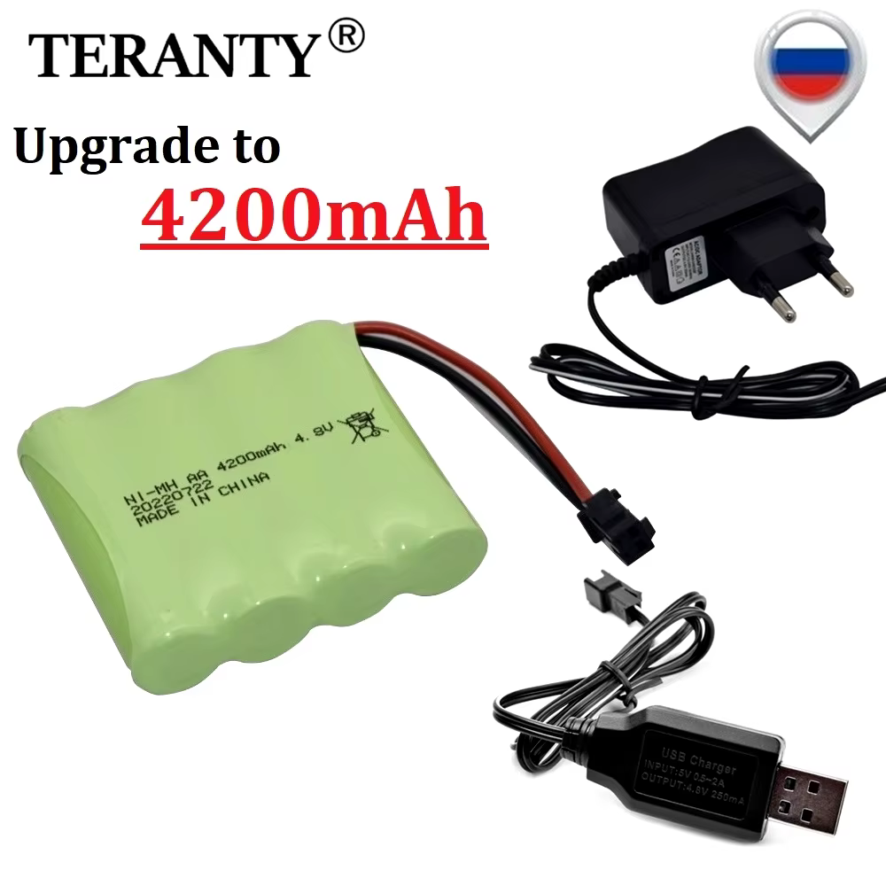 Batería Ni-MH AA 4.8V 4200mAh con conector SM – para juguetes RC