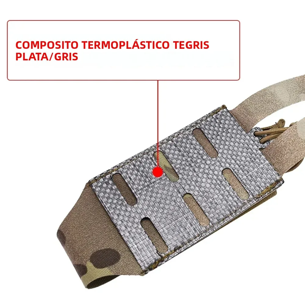 Funda táctica elástica para cargadores MOLLE Nylon Tegris, AK - imagen 5