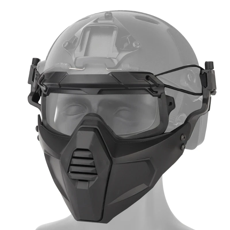 Protector facial táctico transpirable para airsoft y paintball