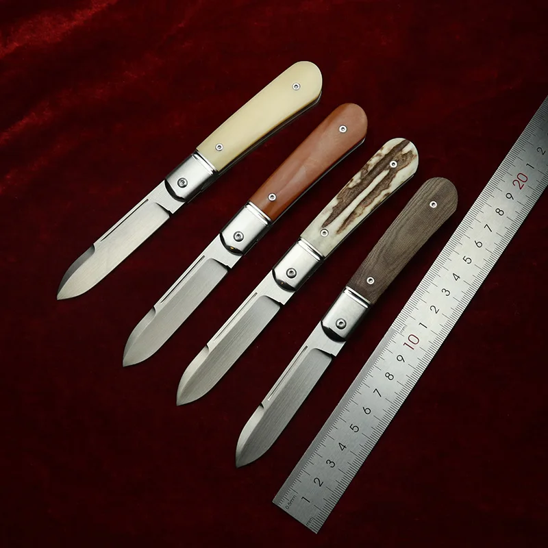 LEMIFSHE NEW Cuchillo EDC M390 mango acero asta de ciervo - imagen 3