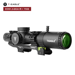 T-EAGLE EOS mira telescópica táctica con luz roja y verde para rifle