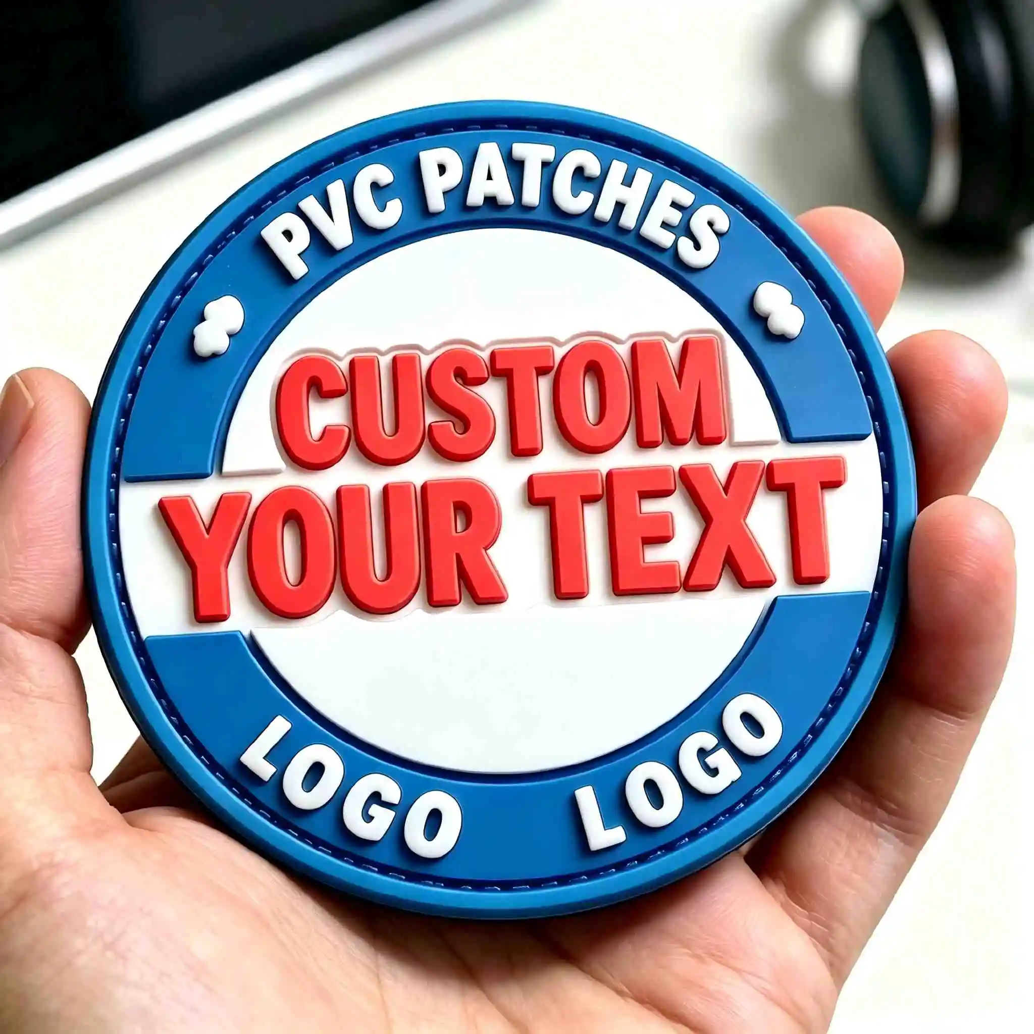 Parche táctico termoadhesivo PVC con gancho y bucle personalizable - imagen 3