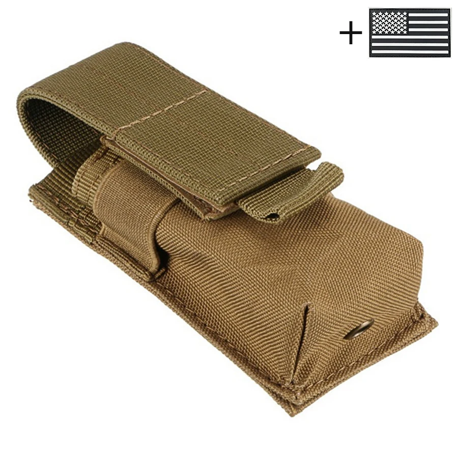 Funda táctica para linterna con clip de nailon resistente al desgaste