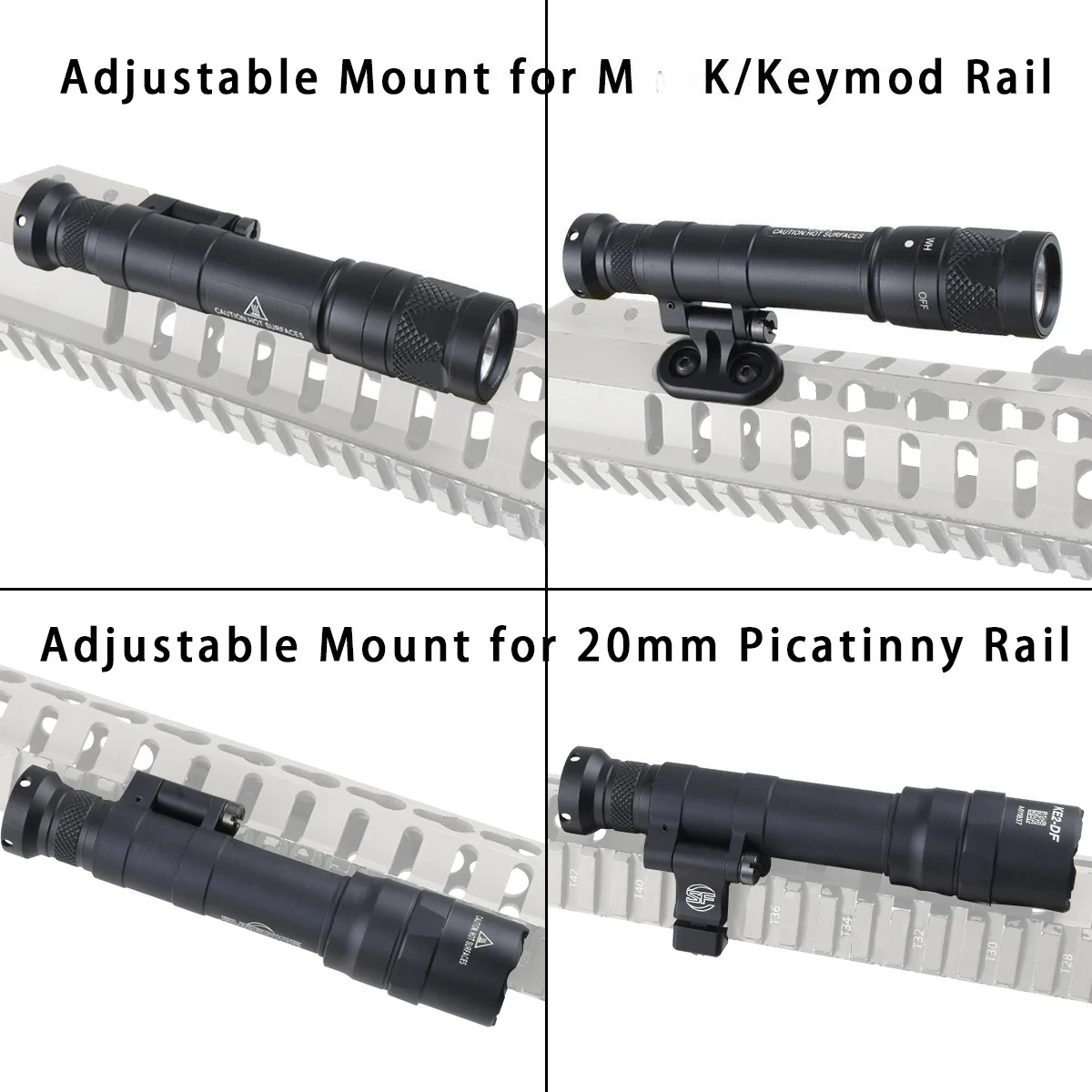 Surefire M340 Linterna táctica - Luz LED para riel Picatinny 20 mm - imagen 2