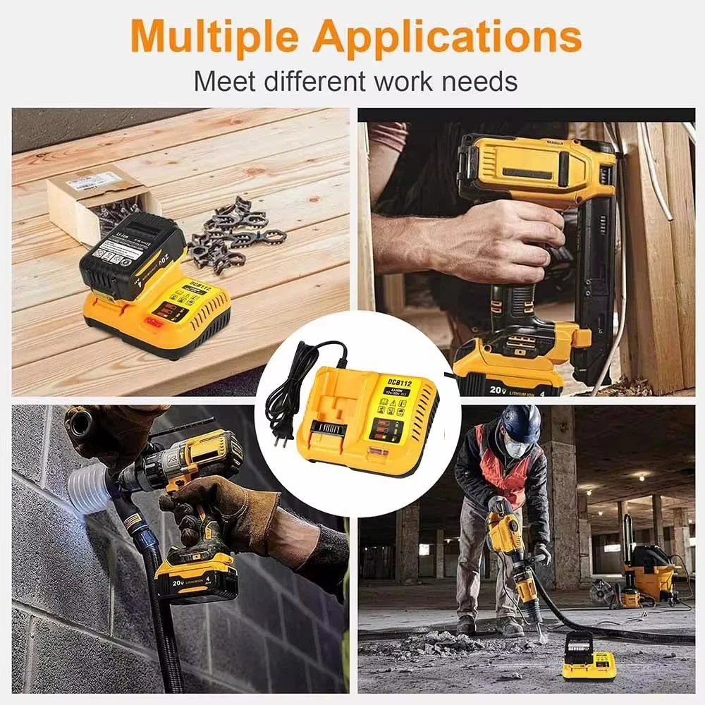 Cargador batería litio Dewalt DCB112 para herramientas inalámbricas - imagen 4
