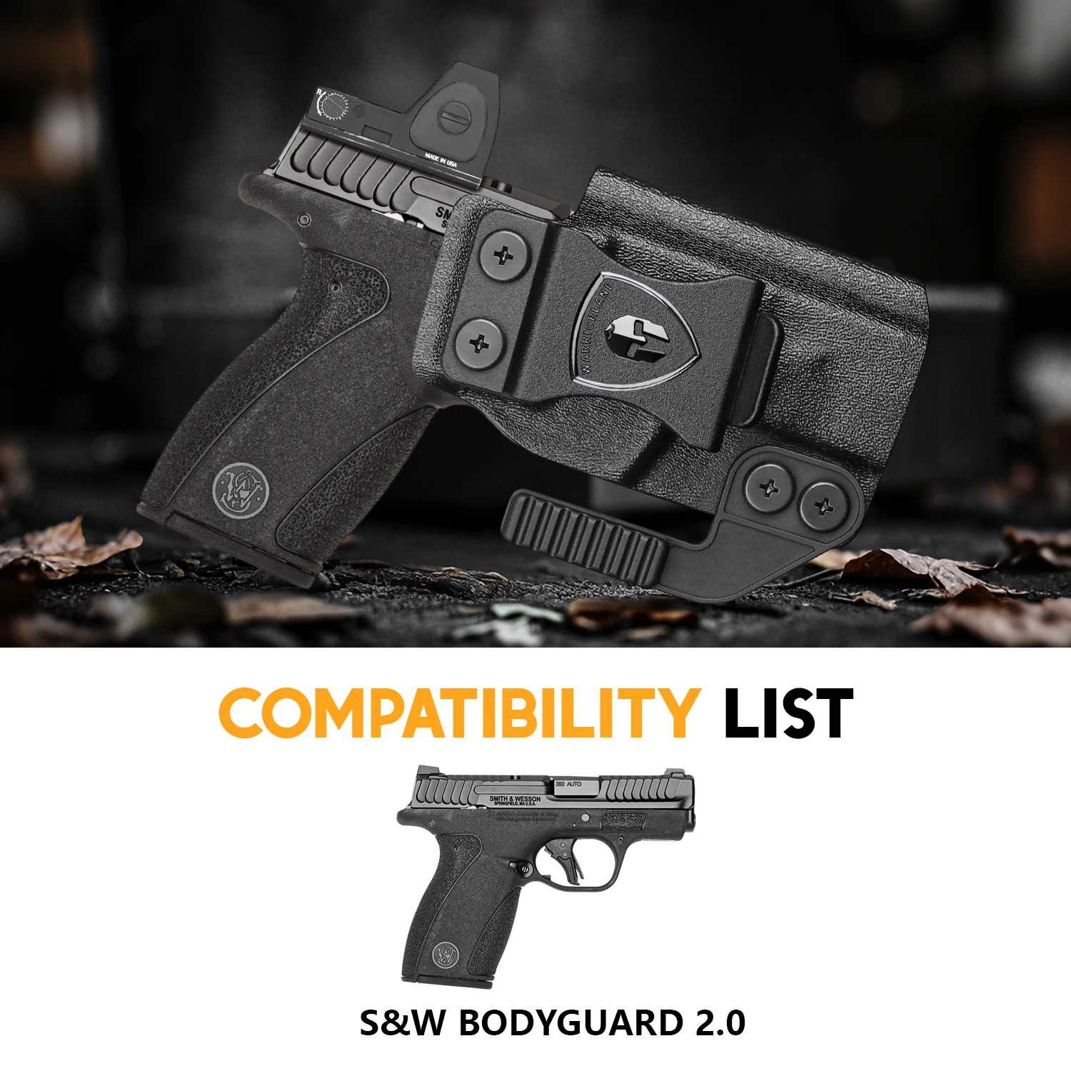 Smith & Wesson Bodyguard 2.0 – Funda IWB Kydex Discreta