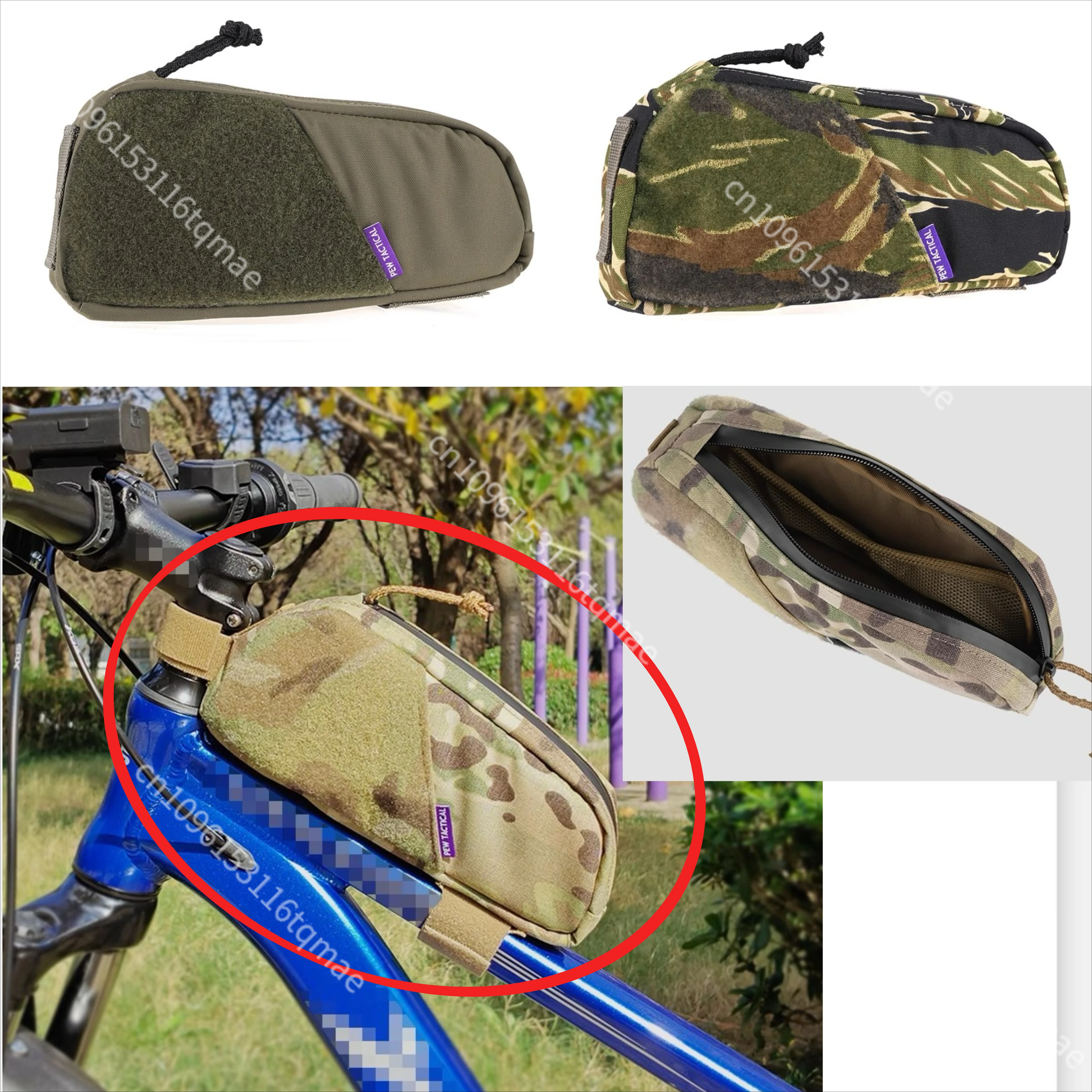 Bolsa camuflaje instalada en viga transversal