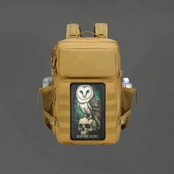 Parche táctico búho calavera con gancho y bucle para mochila