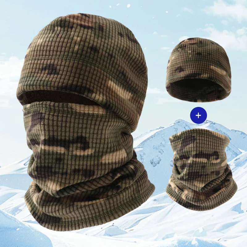 Gorro táctico y braga térmica forro polar resistente al frío - imagen 4