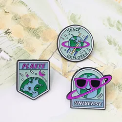 Pin metálico Amor a la Tierra protección geométrica