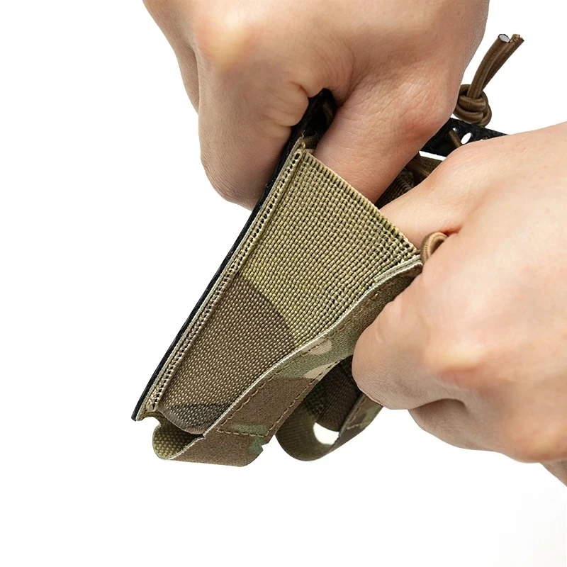 Bolsa táctica doble porta cargadores 9mm nailon 500D magnético