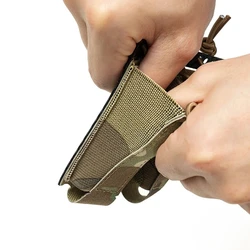 Bolsa táctica doble porta cargadores 9mm nailon 500D magnético