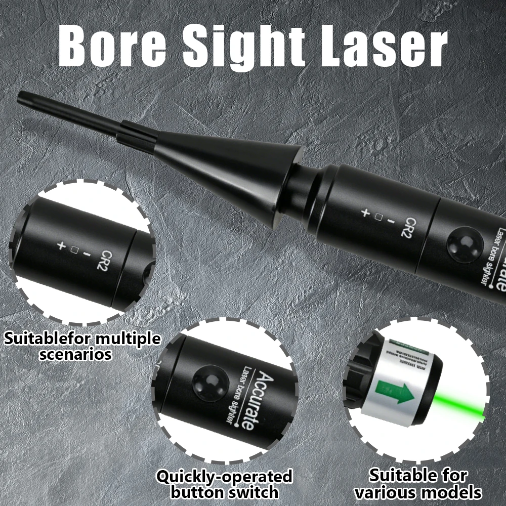 Mira láser táctica multicalibre rojo y verde para cañones de rifle - imagen 4