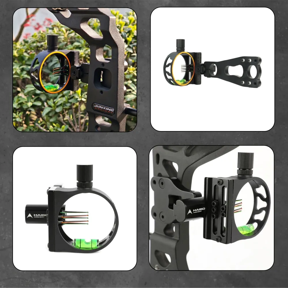 Mira de arco CNC pines ajustables fibra óptica mano derecha - imagen 3