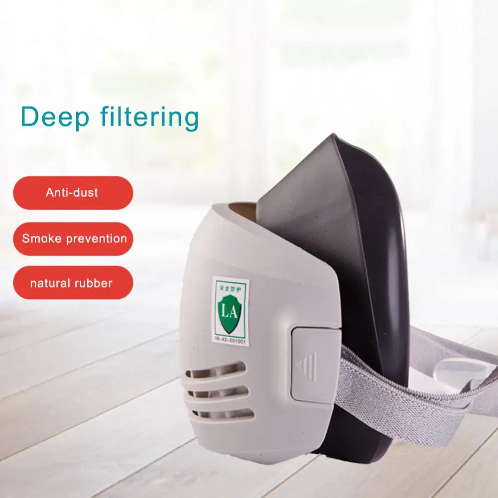 Máscara antipolvo reutilizable filtro 1201 algodón construcción