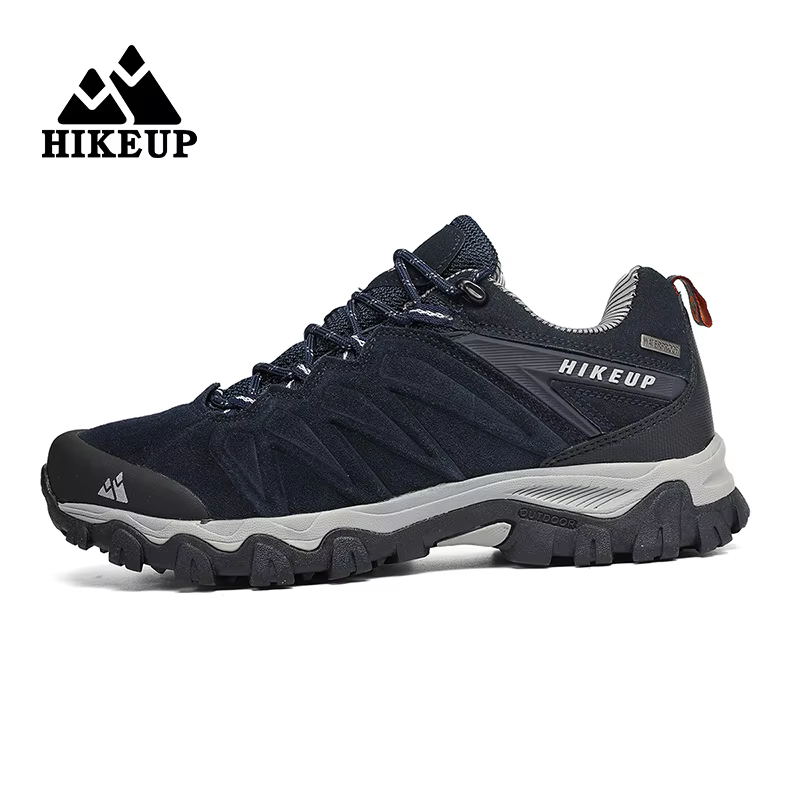 HIKEUP Zapatillas de senderismo antideslizantes para hombre, resistentes - imagen 2