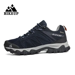HIKEUP Zapatillas de senderismo antideslizantes para hombre, resistentes