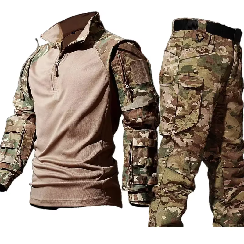 Uniforme táctico de combate sudadera con capucha y pantalón cargo