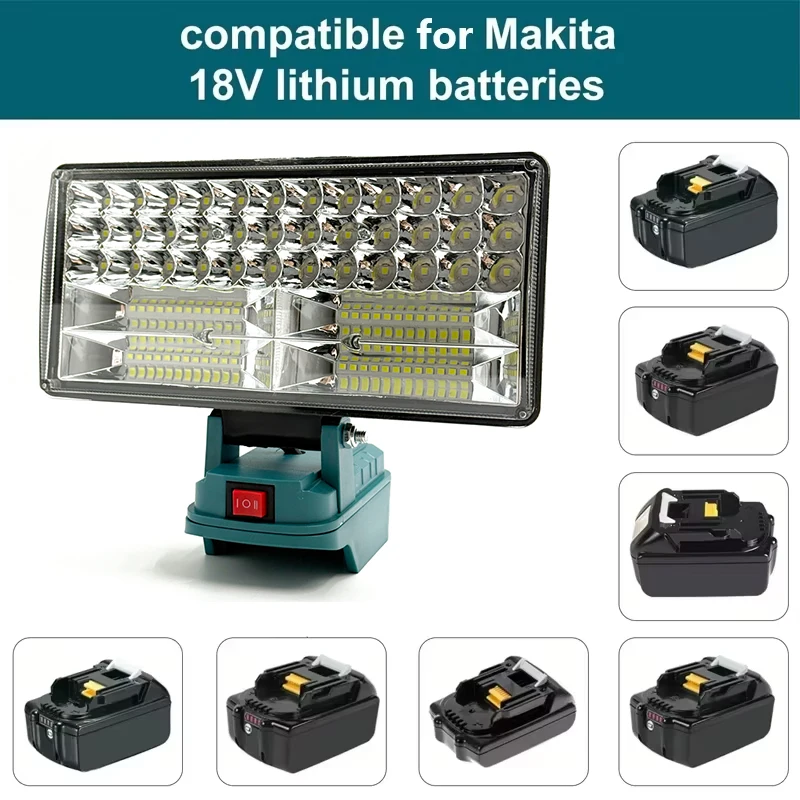 Makita Lámpara de trabajo LED recargable compatible litio sin batería - imagen 2