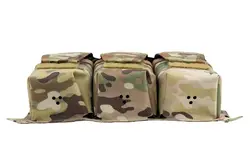 Bolsa táctica para chaleco con solapa y sistema MOLLE modular