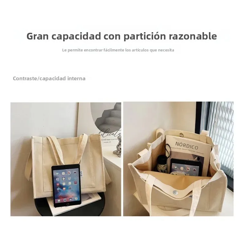 Bolso bandolera de pana cuadrado pequeño estilo coreano para mujer - imagen 2