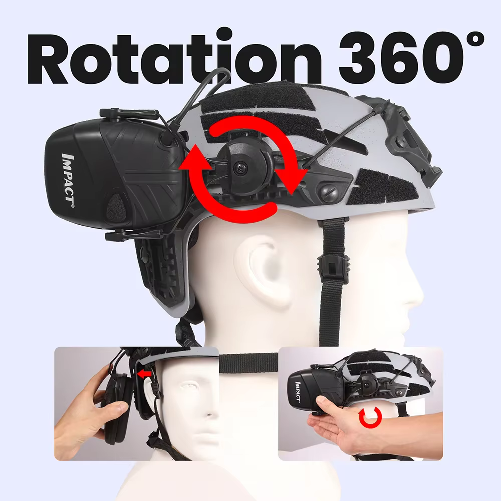 Casco de cazador orejeras electrónicas reducción ruido SNR 32dB - imagen 4