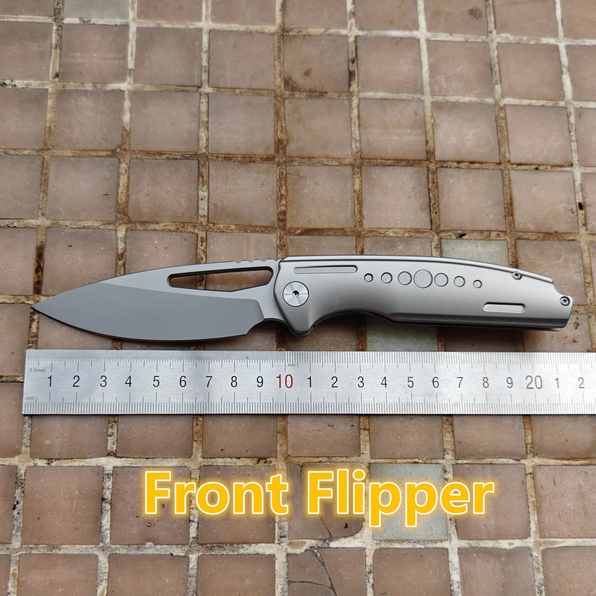 HawkZone HZ265 cuchillo EDC VG10 mango titanio rodamientos cerámicos - imagen 2