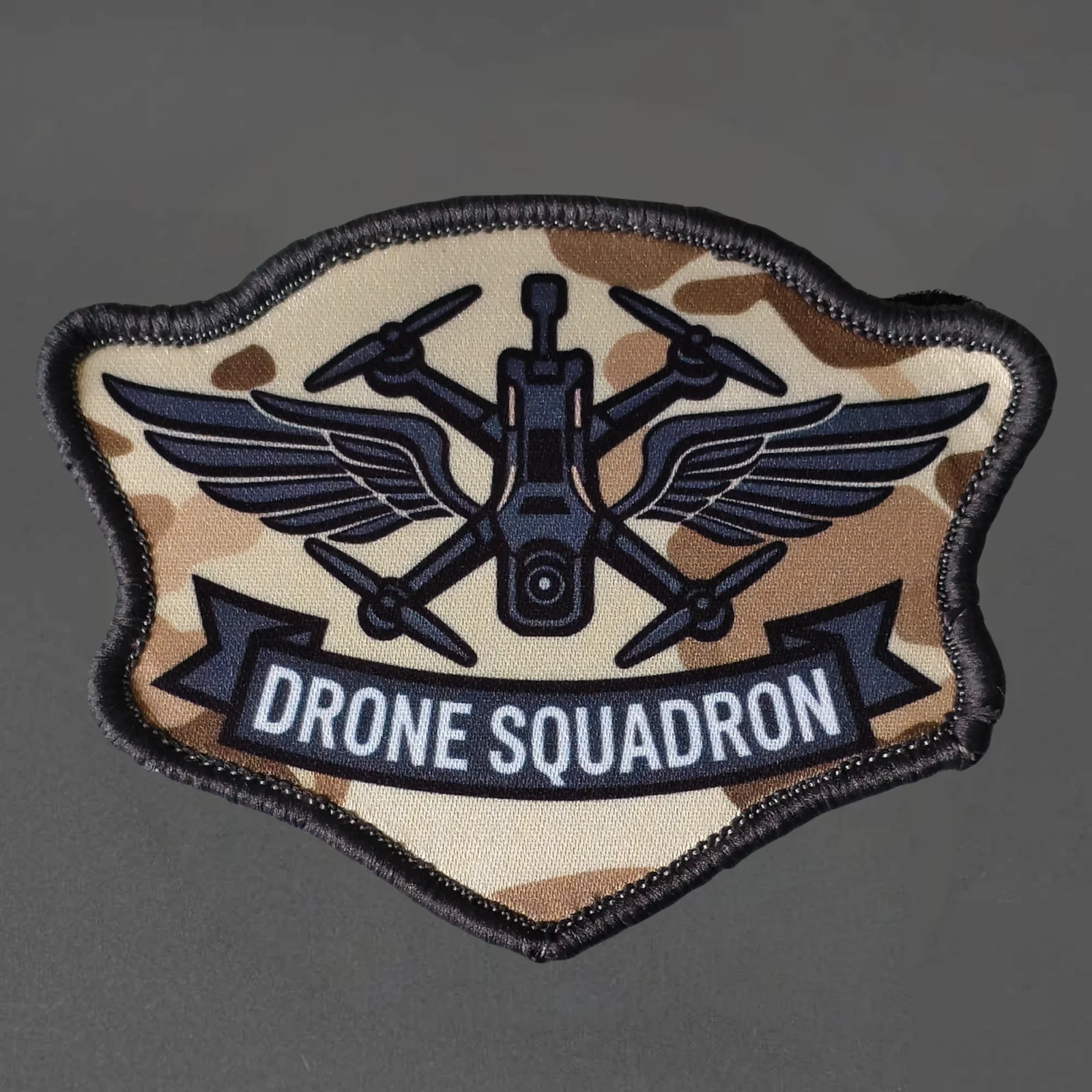 Parche táctico escuadrón de drones con velcro para chaleco - imagen 2