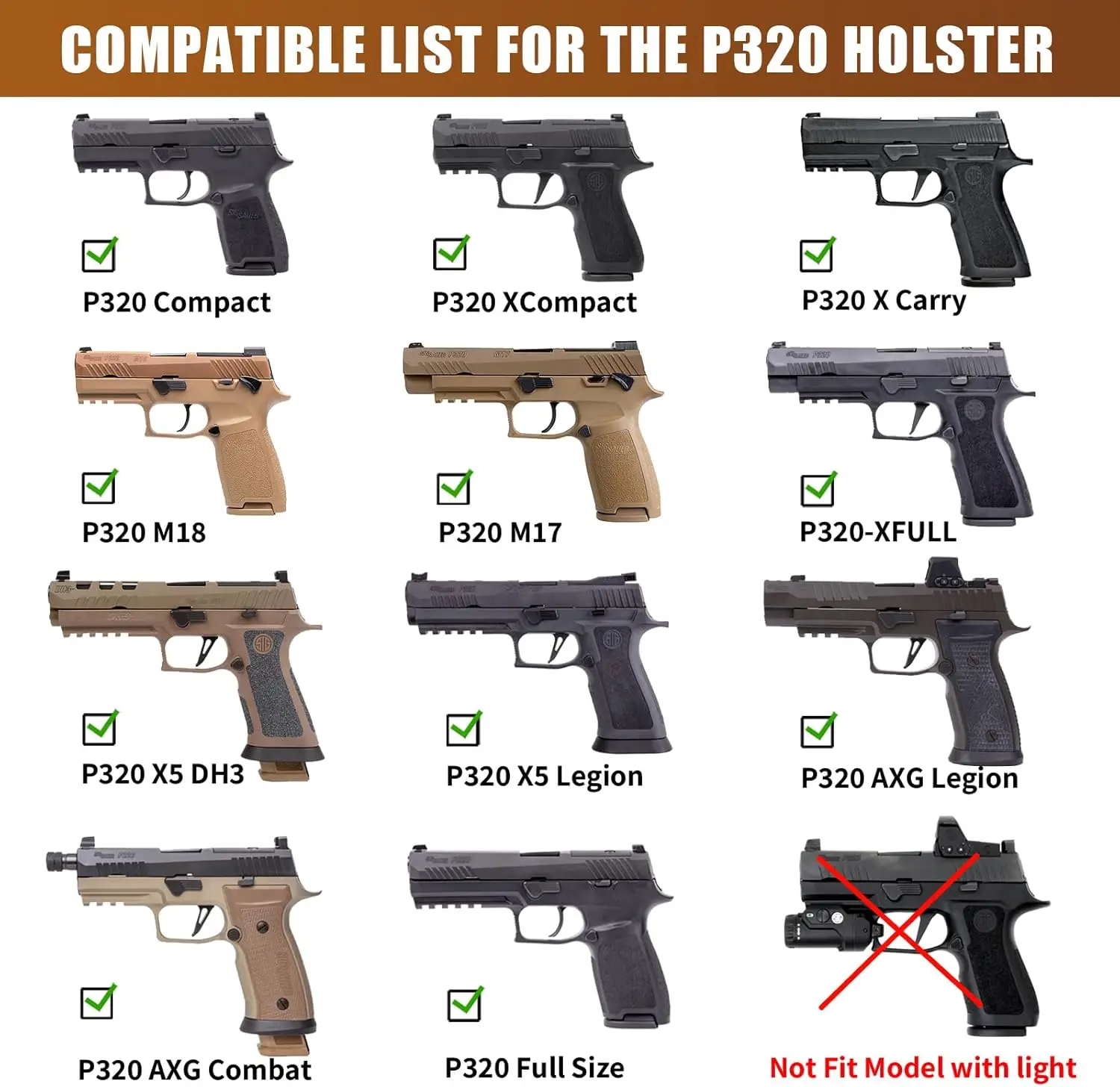 Funda Kydex IWB Sig P320 derecha interior para ocultación segura - imagen 3