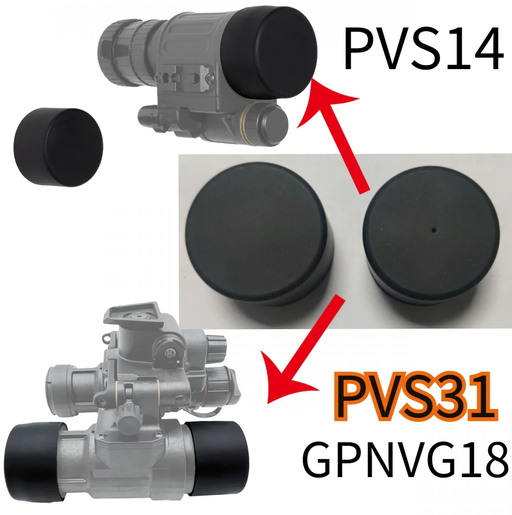 PVS14 cubierta protectora lente NVG de goma suave para visor - imagen 4